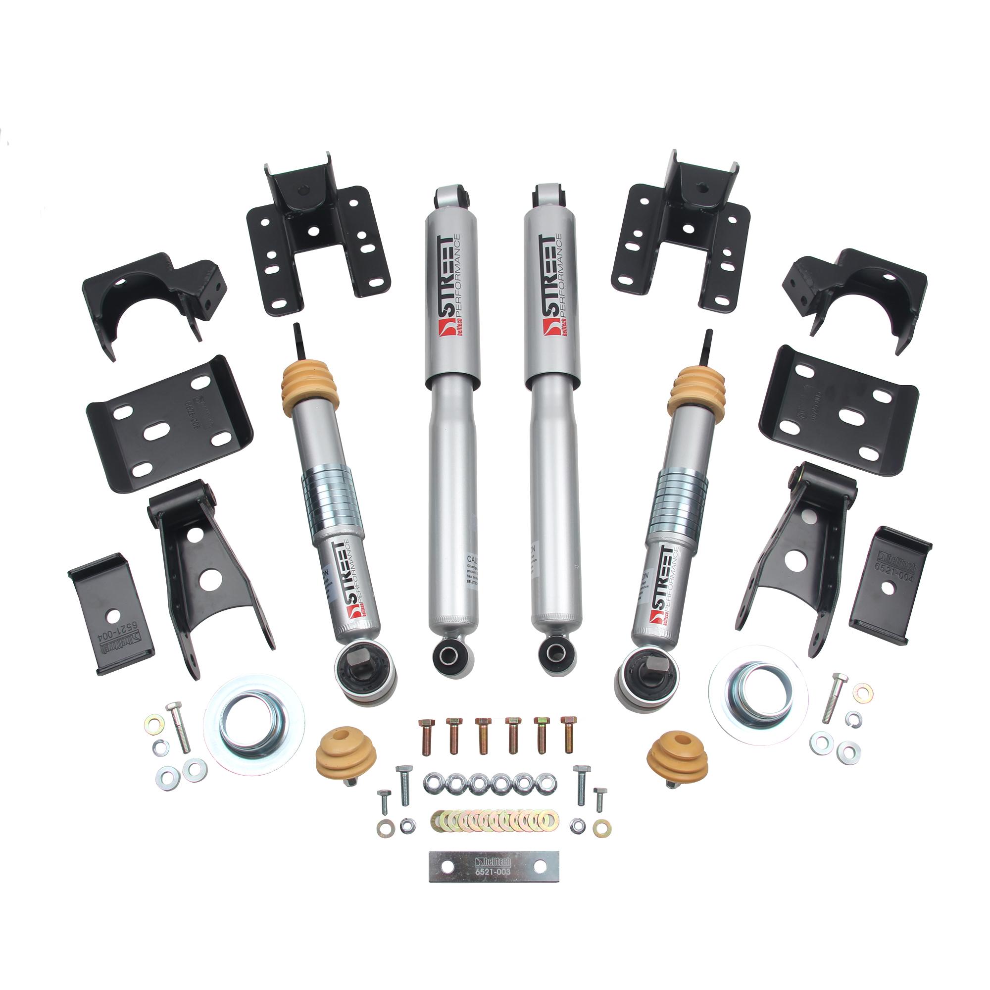 Belltech Front And Rear Complete Kit W/ Street Performance Shocks (2016-2018 GMC Sierra 1500,2016-2018 Silverado 1500) - 1018SP