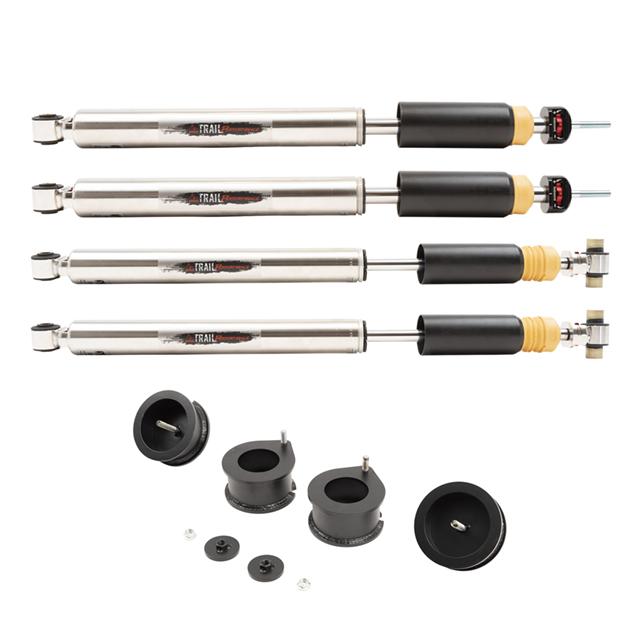 Belltech Complete Kit Inc. Damping Adjustable Front &amp; Rear shocks &amp; leveling spa (2018-2020 Wrangler) - 1032HKP