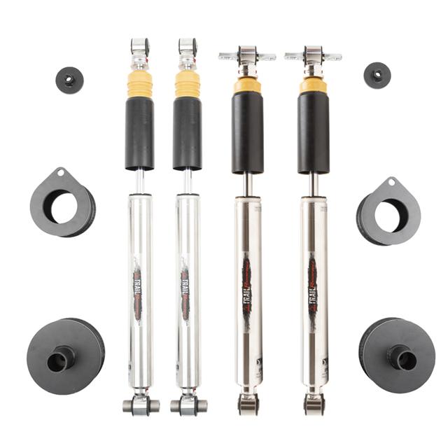 Belltech Complete Kit Inc. Damping Adjustable Front &amp; Rear shocks &amp; leveling spa (2007-2017 Wrangler) - 1033HKP