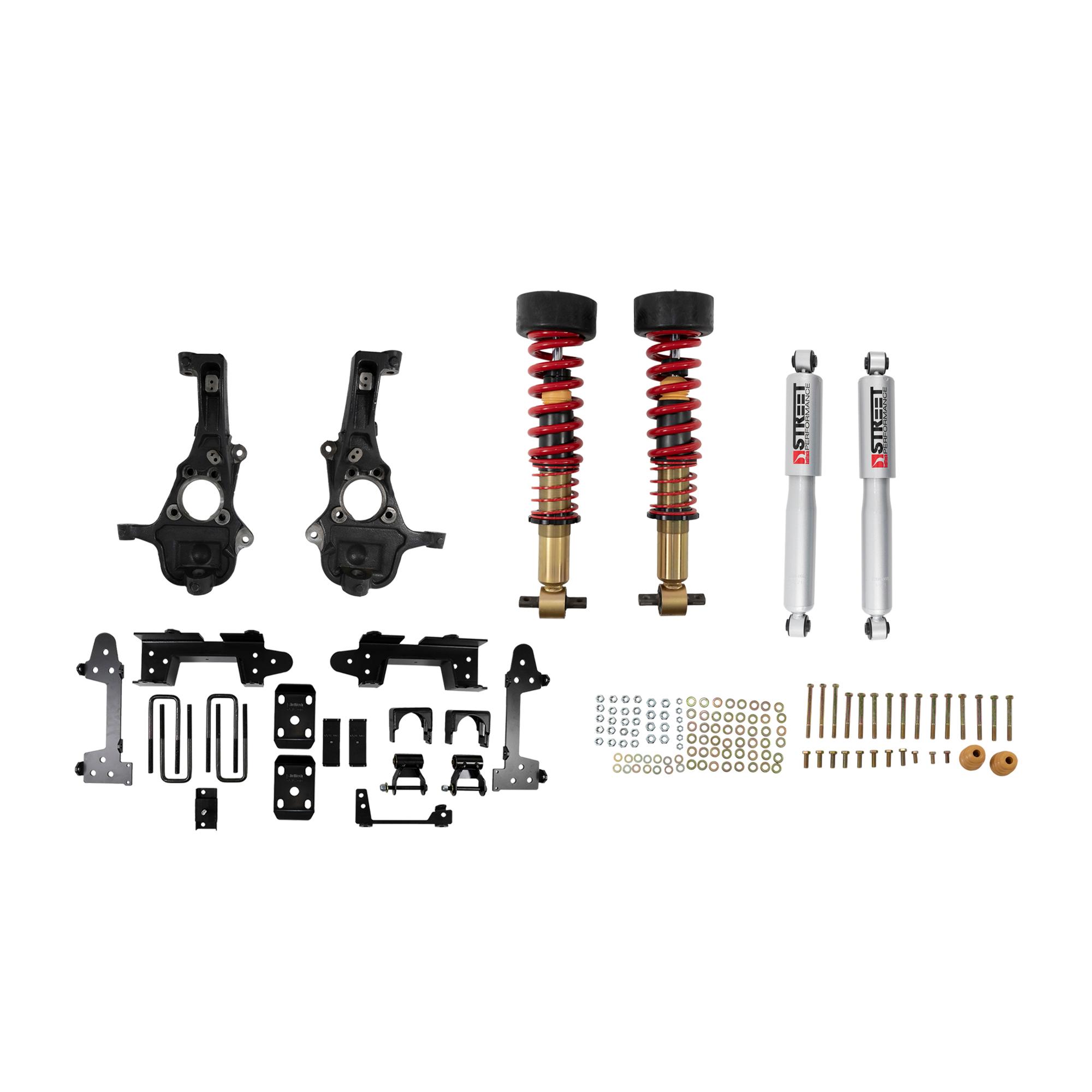 Belltech Complete Kit Inc. Height Adjustable Front Coilovers (2019-2021 GM Silverado/Sierra 1500 2WD (All Cabs) Short Bed) - 1040SPC