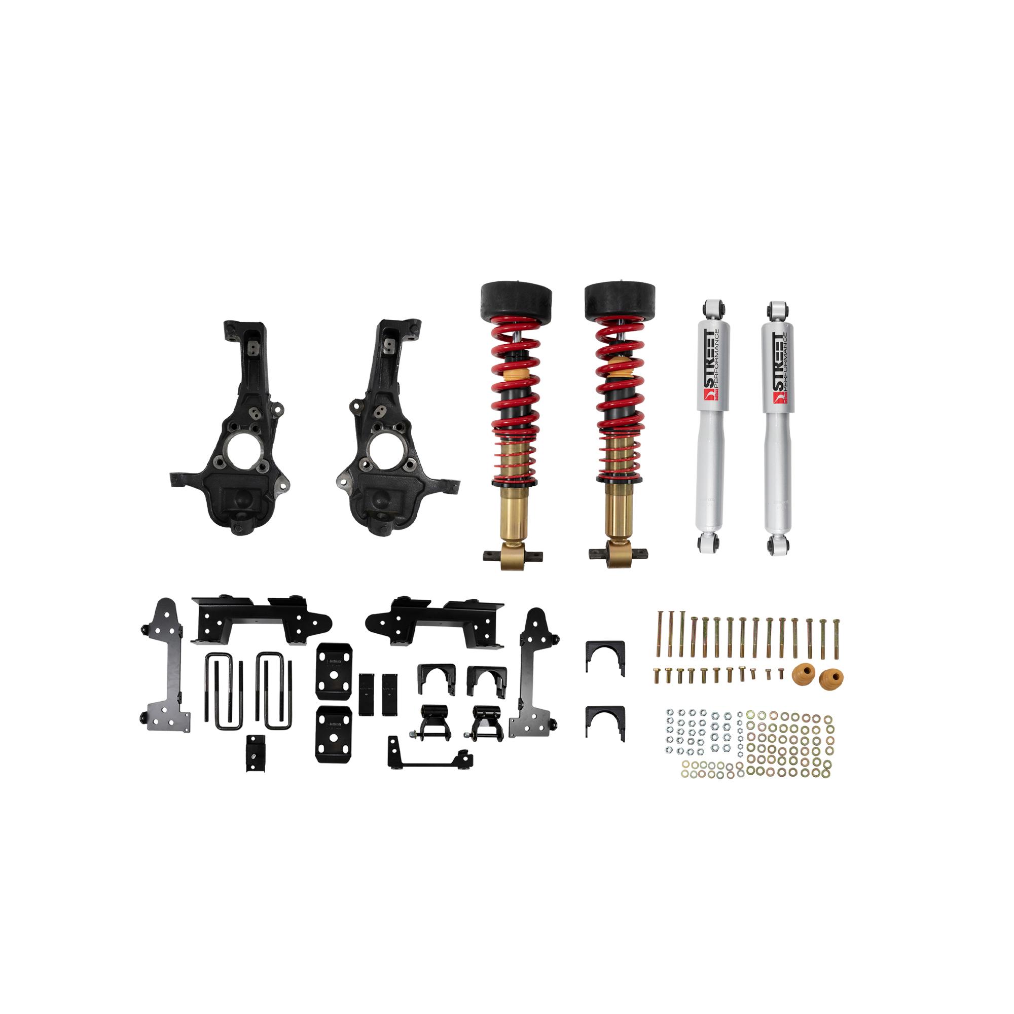Belltech Complete Kit Inc. Height Adjustable Front Coilovers (2019-2021 GM Silverado/Sierra 1500 4WD (All Cabs) Short Bed) - 1041SPC