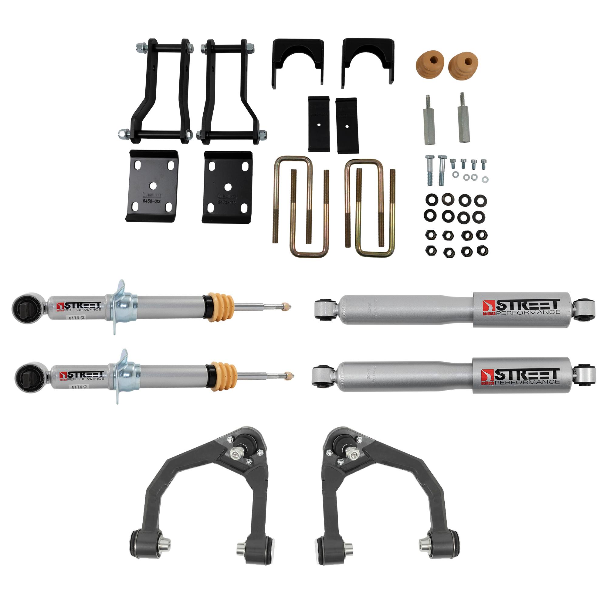 Belltech Front And Rear Complete Kit W/ Street Performance Shocks (19-21 Ford Ranger 2wd (All Cabs) 3" F / 6" R Drop) - 1042SP