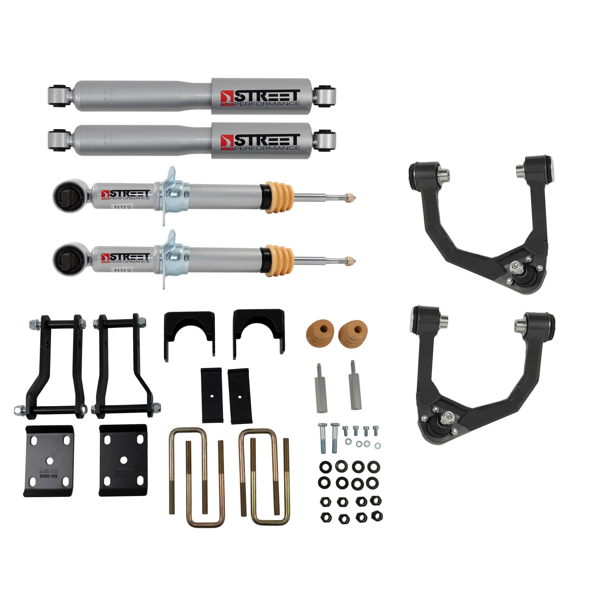 Belltech Front And Rear Complete Kit W/ Street Performance Shocks (19-21 Ford Ranger 4wd (All Cabs) 3" F / 6" R Drop) - 1043SP