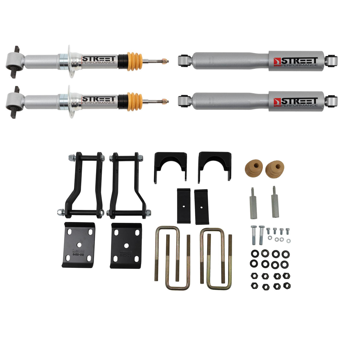 Belltech Front And Rear Complete Kit W/ Street Performance Shocks (2019-2021 Ford Ranger 2wd (All Cabs) 2" F / 4" R) - 1044SP