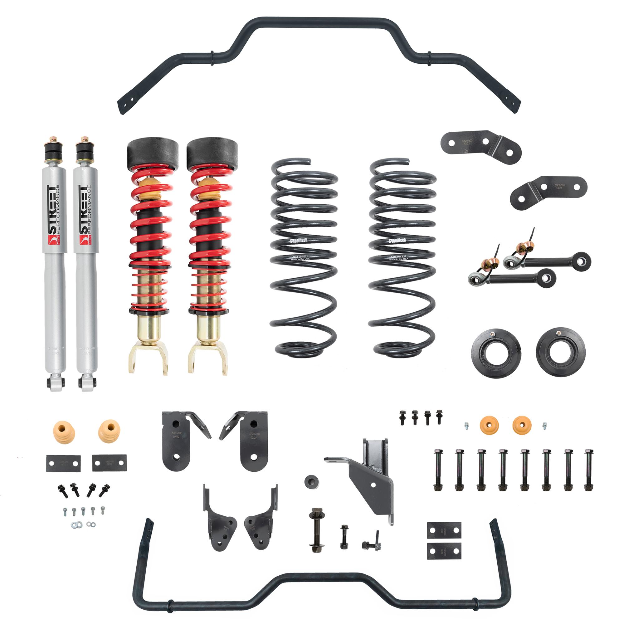 Belltech Complete Kit Inc. Height Adjustable Front Coilovers &Amp; Rear Sway Bar - 1061HK