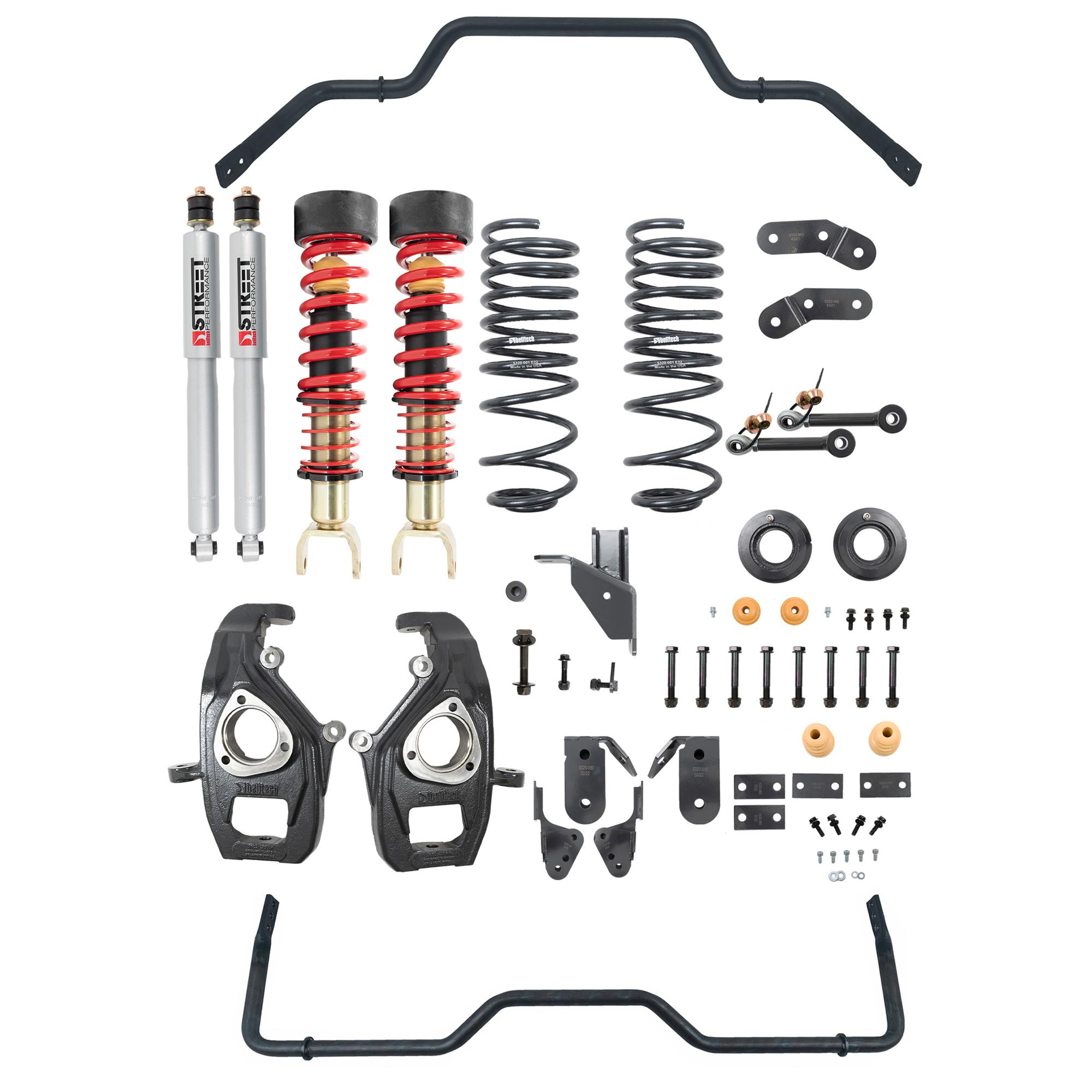 Belltech Complete Kit Inc. Height Adjustable Front Coilovers &Amp; Rear Sway Bar - 1062HK