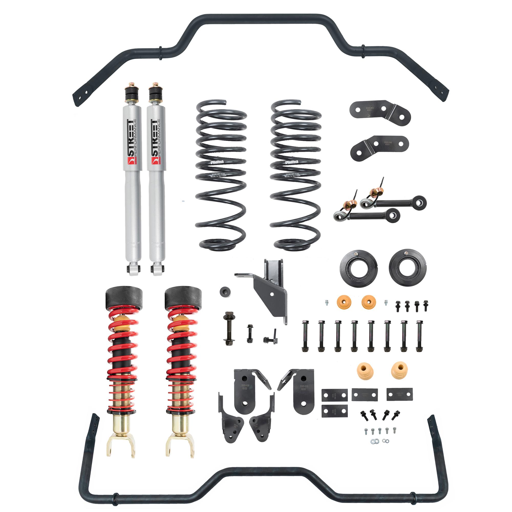 Belltech Complete Kit Inc. Height Adjustable Front Coilovers &Amp; Rear Sway Bar - 1063HK