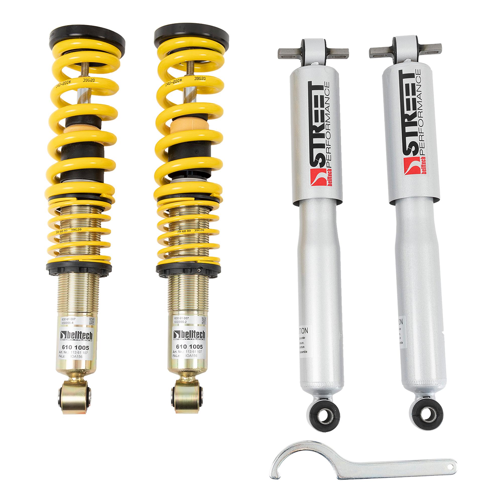Belltech Factory Preset Fixed Damping, 0-3" Height Adjustable Drop (2004-2012 GMC Canyon,2004-2012 Colorado) - 13001