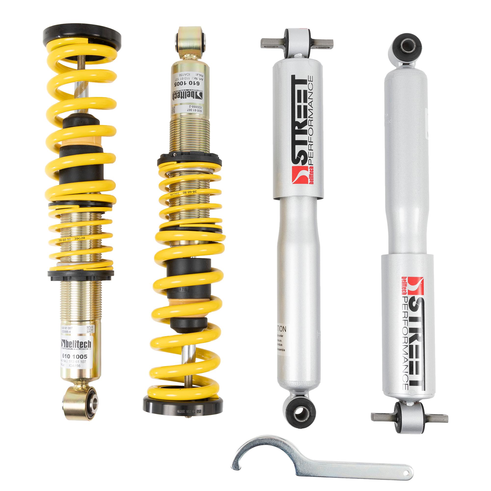 Belltech Factory Preset Fixed Damping, 0-3" Height Adjustable Drop (2004-2012 GMC Canyon,2004-2012 Colorado) - 13001