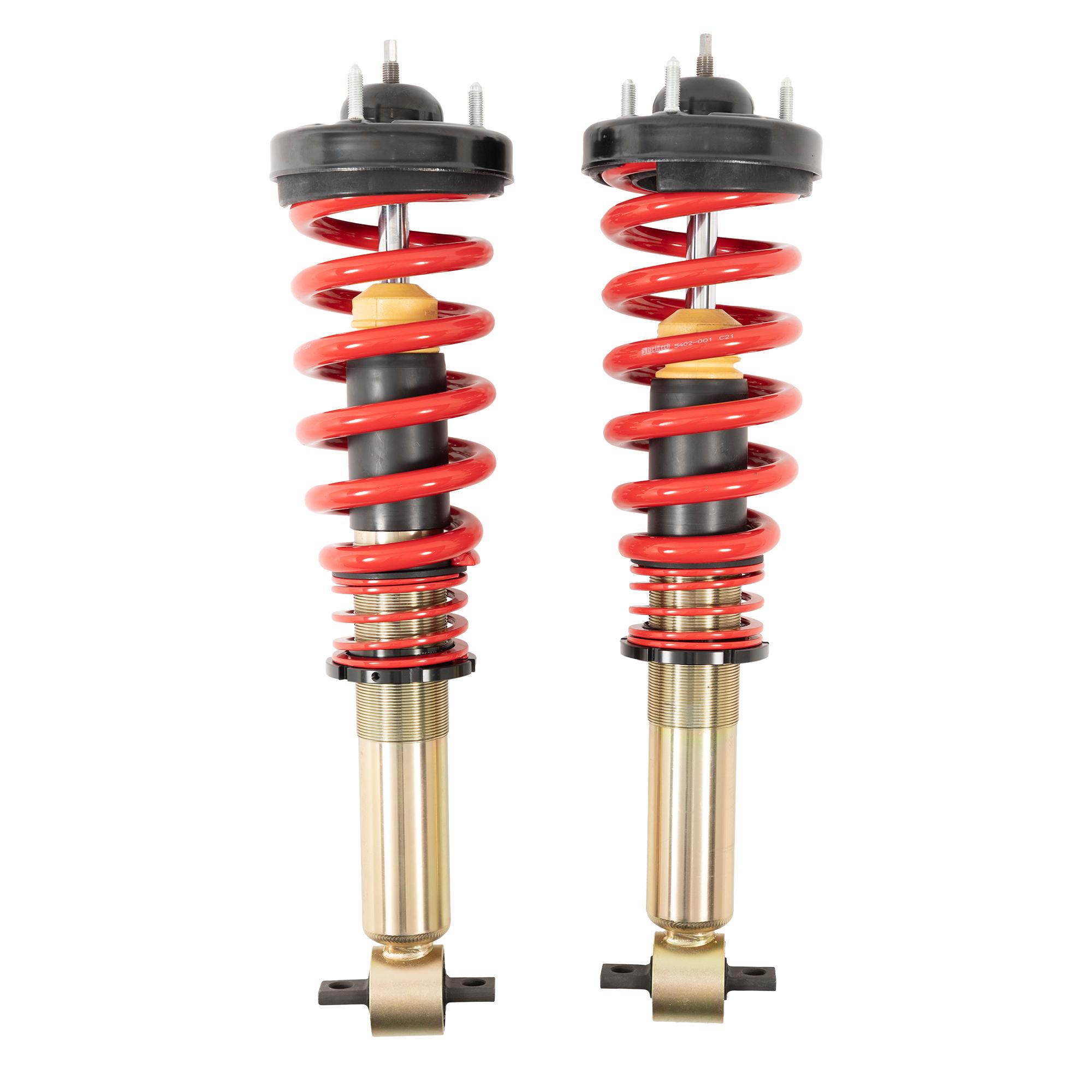 Belltech Factory Preset Fixed Damping, 0-3" Height Adjustable Drop (2021 Ford F-150 4WD (All Cabs) 0-3" Lowering) - 15007