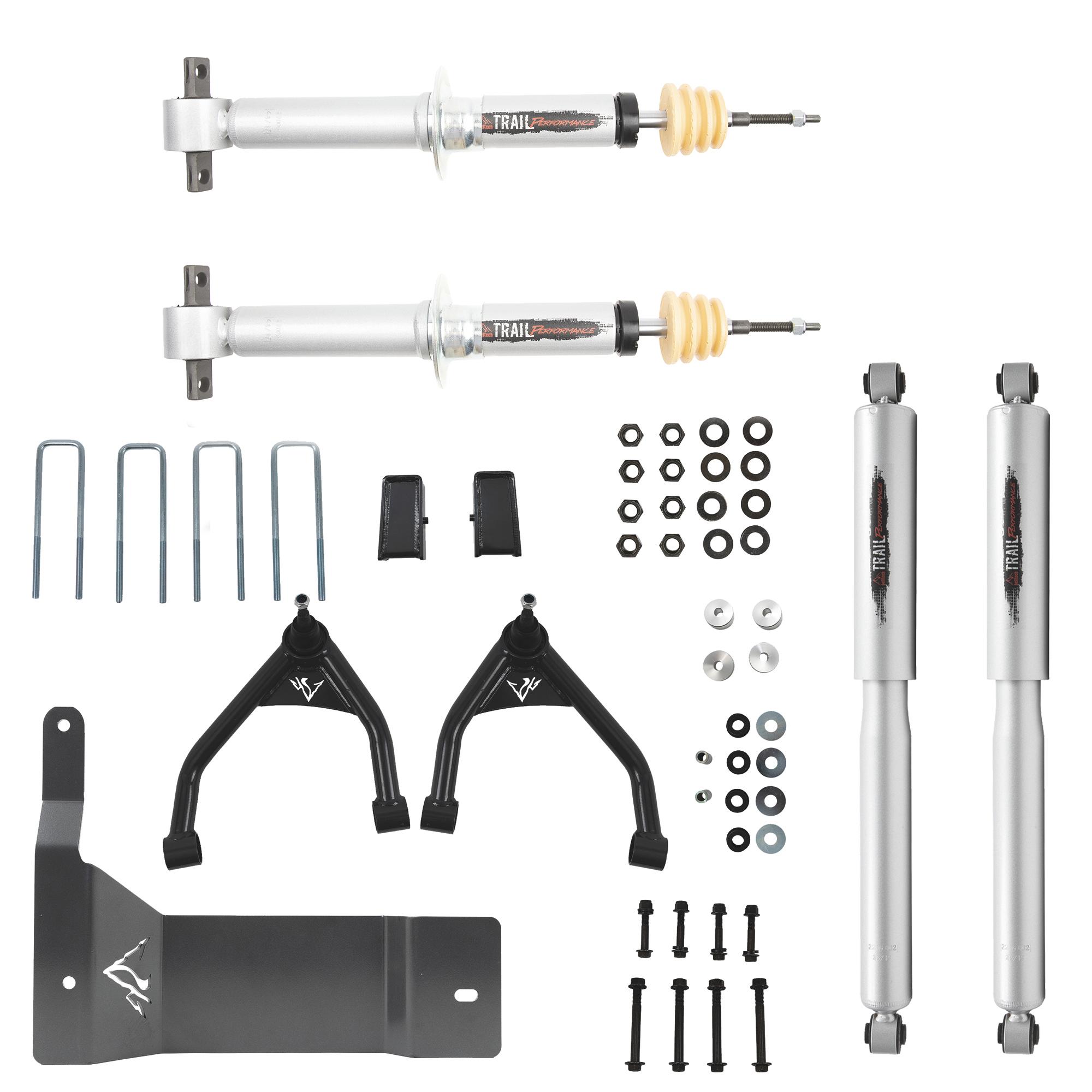 Belltech 4" Lift Kit Inc. Front and Rear Trail Performance Struts/Shocks (2014-2016 Silverado / Sierra 1500 4wd (Ext & Crew Cab) 4" Lift) - 150206TP