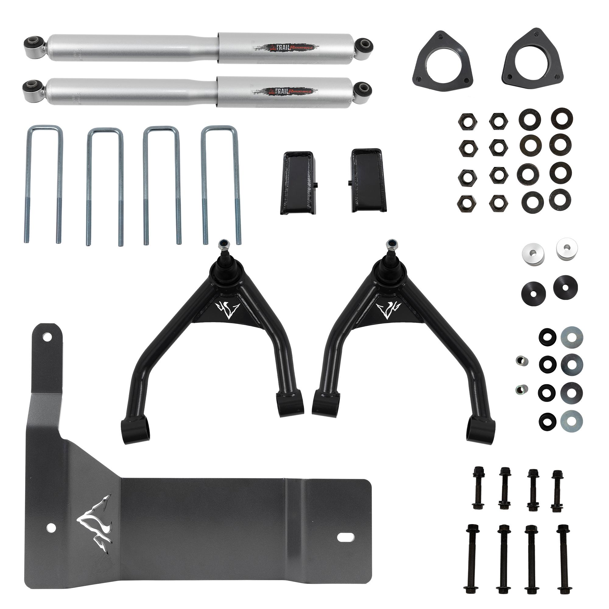 Belltech 4 in. Lift Kit (2007-2013 GM 1500 Extended/Crew Cab without Magride/autoride) - 150207BK