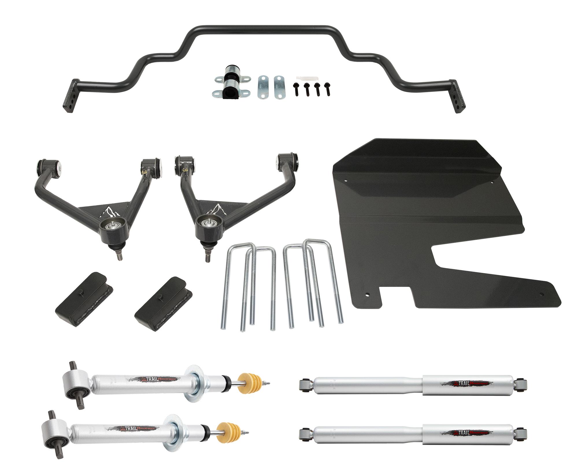 Belltech 150212TPS LIFT KIT 4in. Lift Kit Inc. Front and Rear Trail Performance Struts/Shocks, Front Sway Bar 2019-2021 Chevrolet Silverado 2wd/4wd (all cabs) 4in. Lift - 150212TPS
