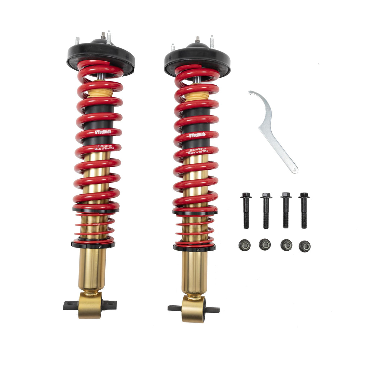 Belltech Factory Preset Fixed Damping, 0-2" Height Adjustable Level (15-20 Ford F-150 2WD/4WD 0-2" Leveling) - 15101