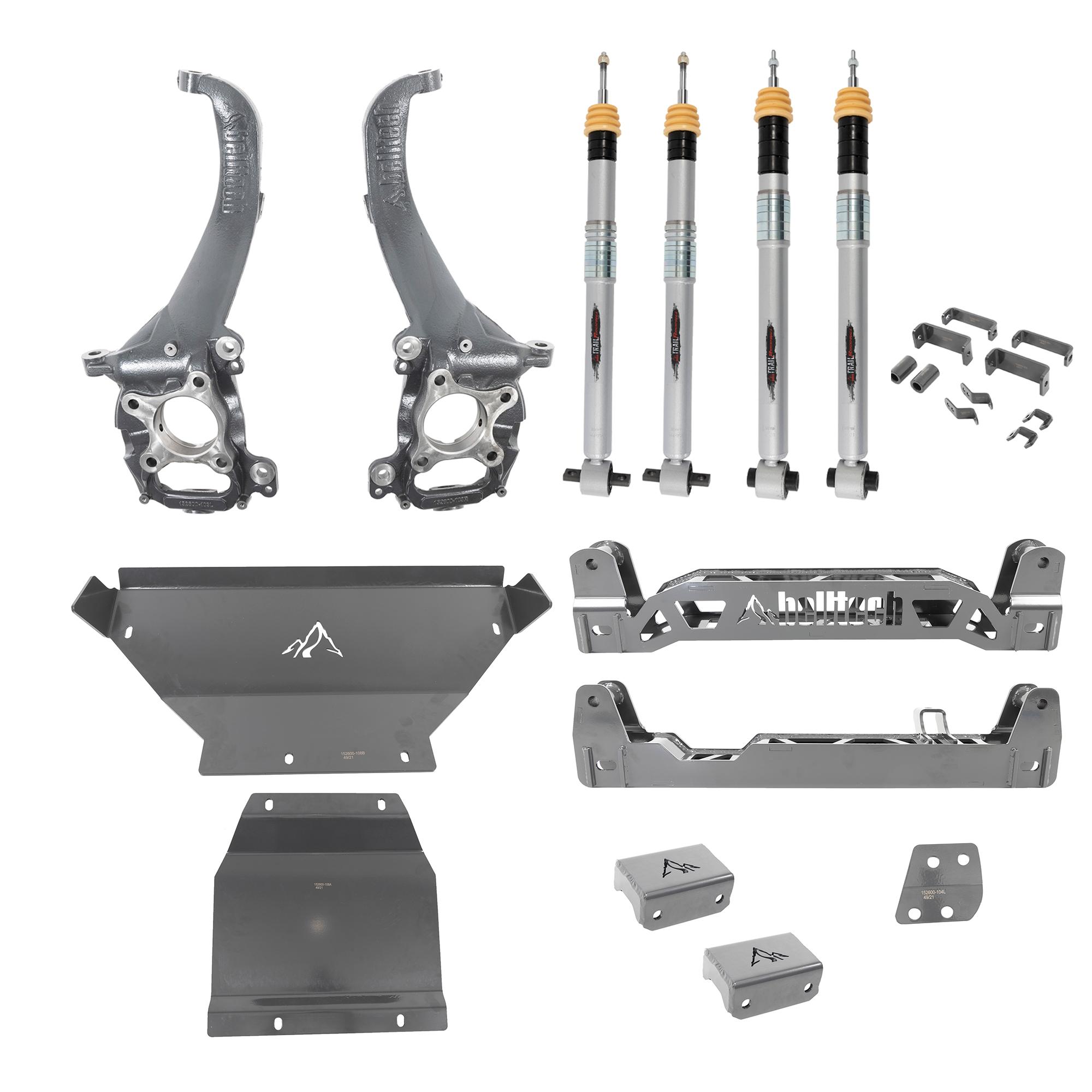 Belltech 4-7.5" Lift Kit with Front and Rear Trail Performance Struts (2021-2025 Ford Bronco) - 152600TP