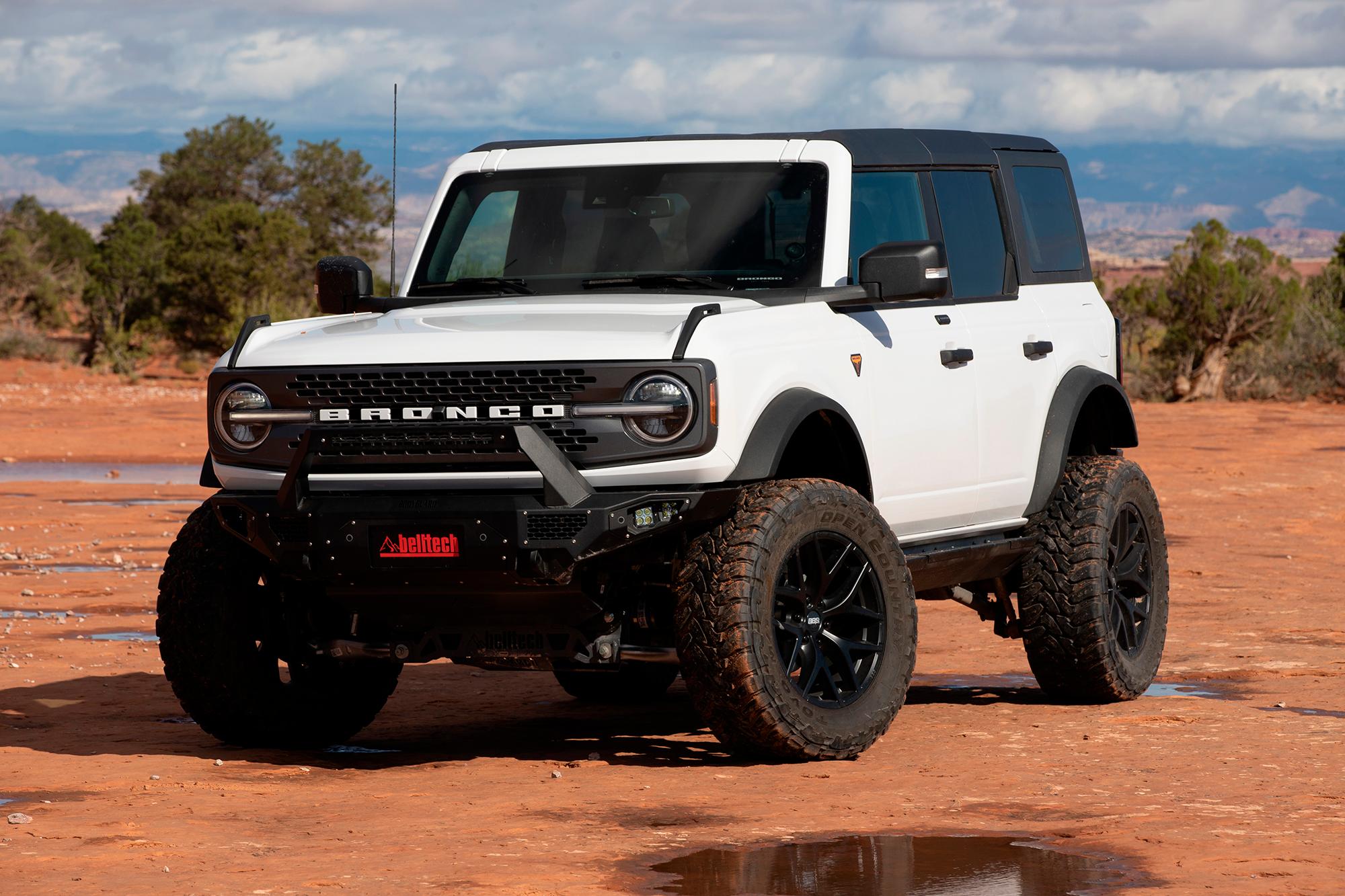 Belltech 6" Lift Kit Inc. Front and Rear Strut Spacers (2021+ Ford Bronco 4WD Exc. Wildtrak and First Edition (Sasquatch Package)) - 152600BK