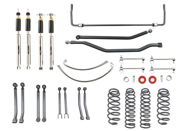 Belltech 4" Lift Kit Inc. Front and Rear Trail Performance PLUS Shocks (2007-2017 Wrangler) - 153201HKP