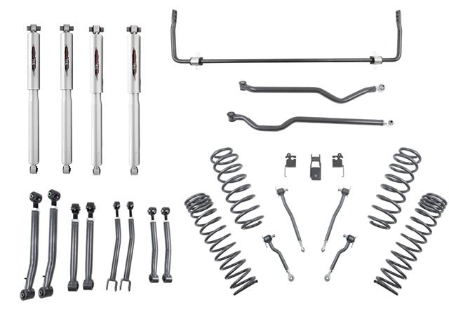 Belltech 153205TPS LIFT KIT 4 in. Lift Kit Inc. Front and Rear Trail Performance Struts/Shocks 2018-2021 Wrangler Rubicon JL 4dr 4 in. Lift - 153205TPS