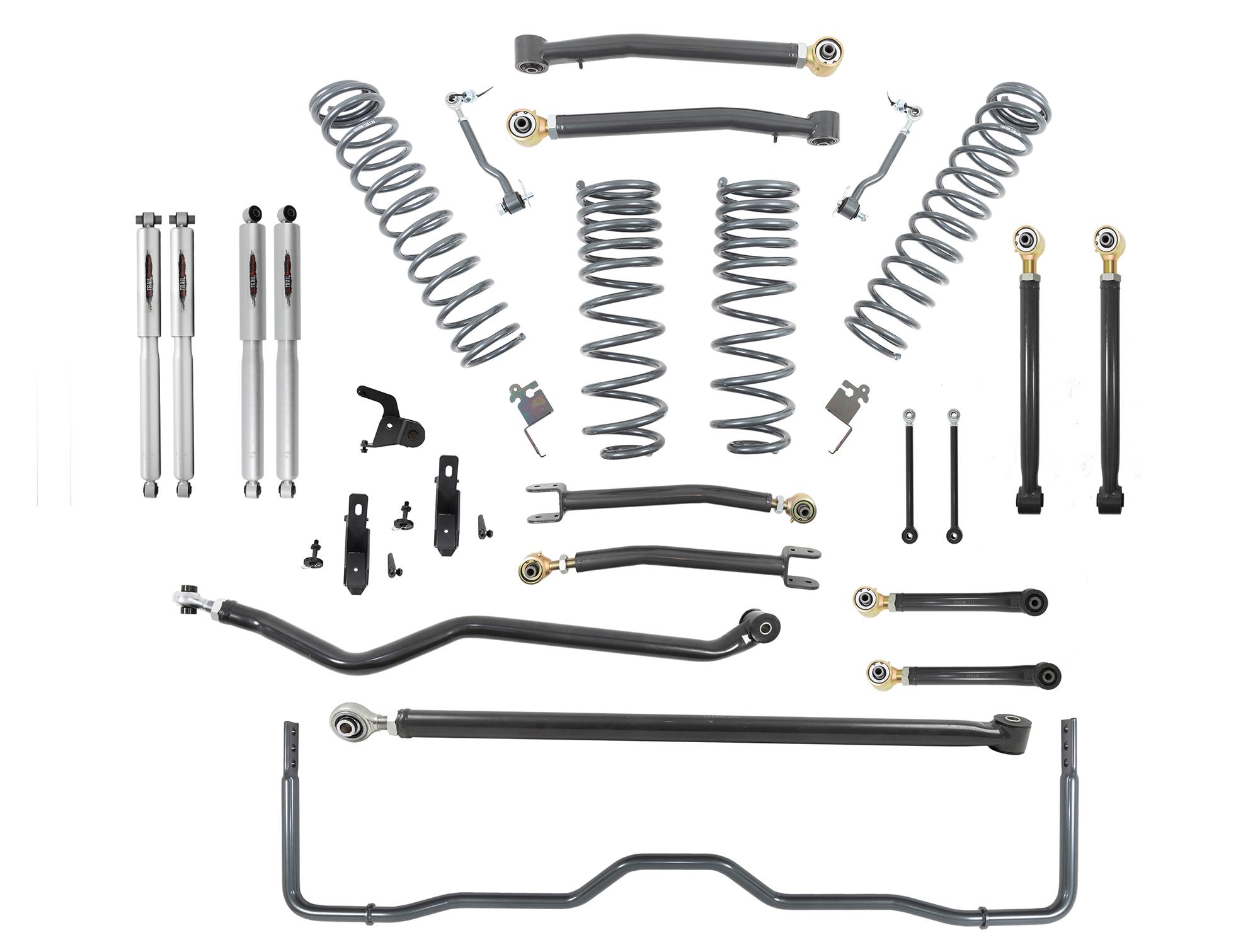 Belltech 153206TPS LIFT KIT 4in. Lift Kit Inc. Front and Rear Trail Performance Struts/Shocks 2020-2021 Jeep Gladiator Rubicon JT 4dr 4in. Lift (2020-2021 Jeep Gladiator Rubicon JT 4dr 4" Lift W/ Trail Performance Shocks) - 153206TPS