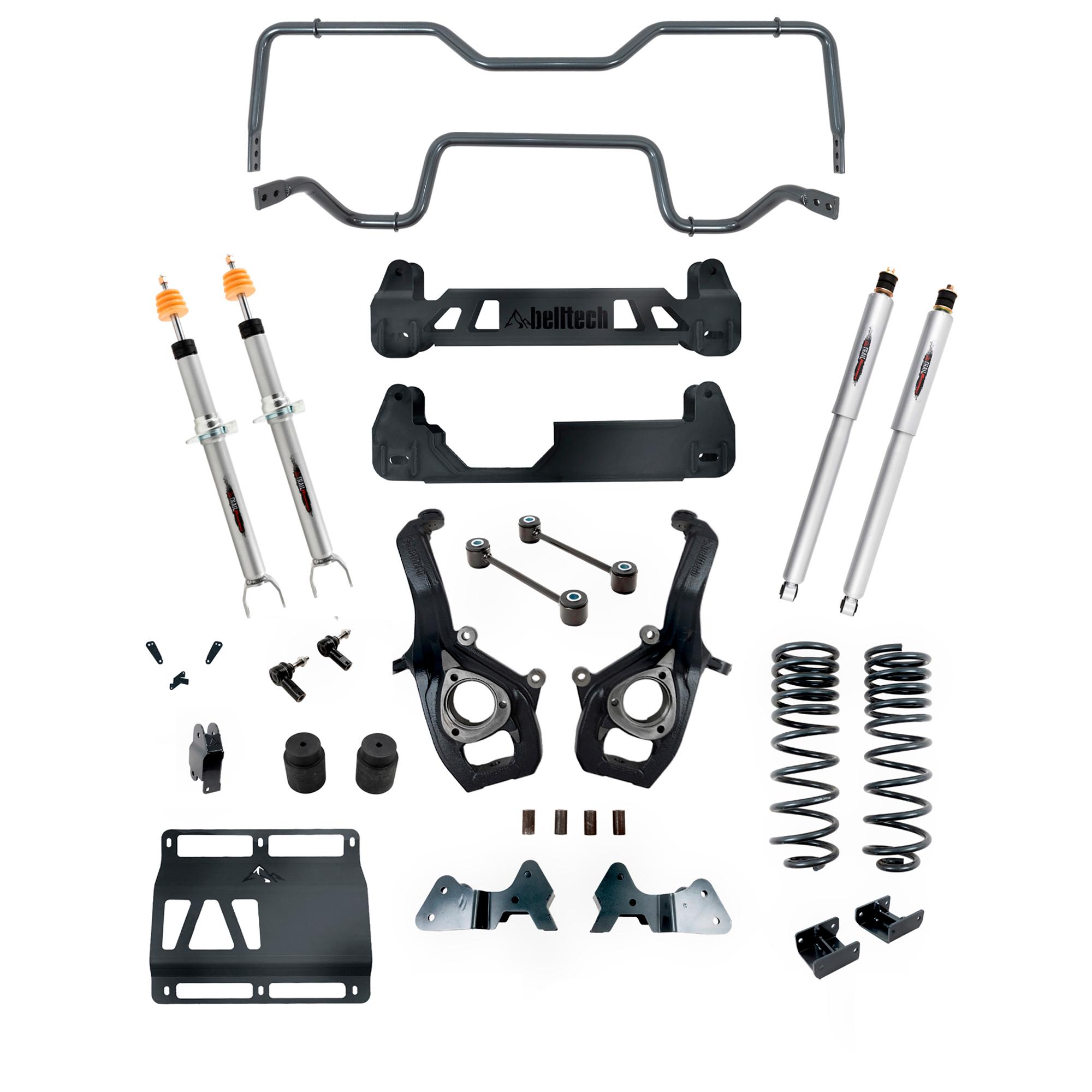 Belltech 6-9" Lift Kit Inc. Front and Rear Trail Performance Struts/Shocks (2019+ Ram 1500 2WD Lift Kit W/ Trail Performance Shocks 6"-9" Lift) - 153713TPS