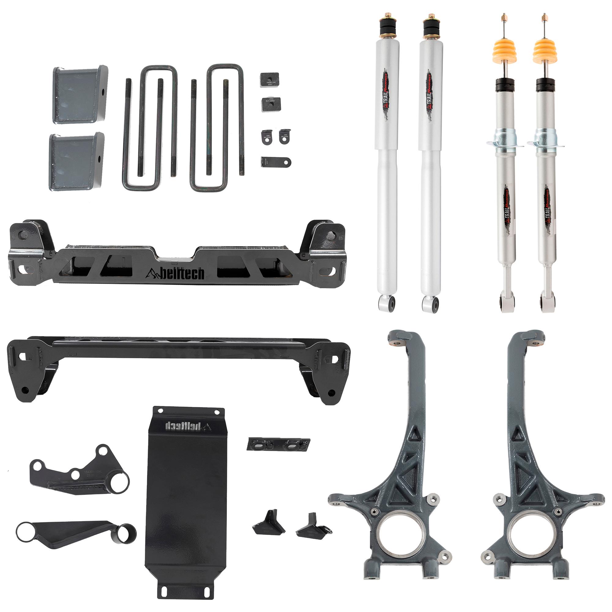 Belltech 4-6" Lift Kit Inc. Front and Rear Trail Performance Struts/Shocks (2016-2021 Toyota Tacoma 4wd (All Cabs)(Exc. TRD) 4"-6" Lift) - 154301TP