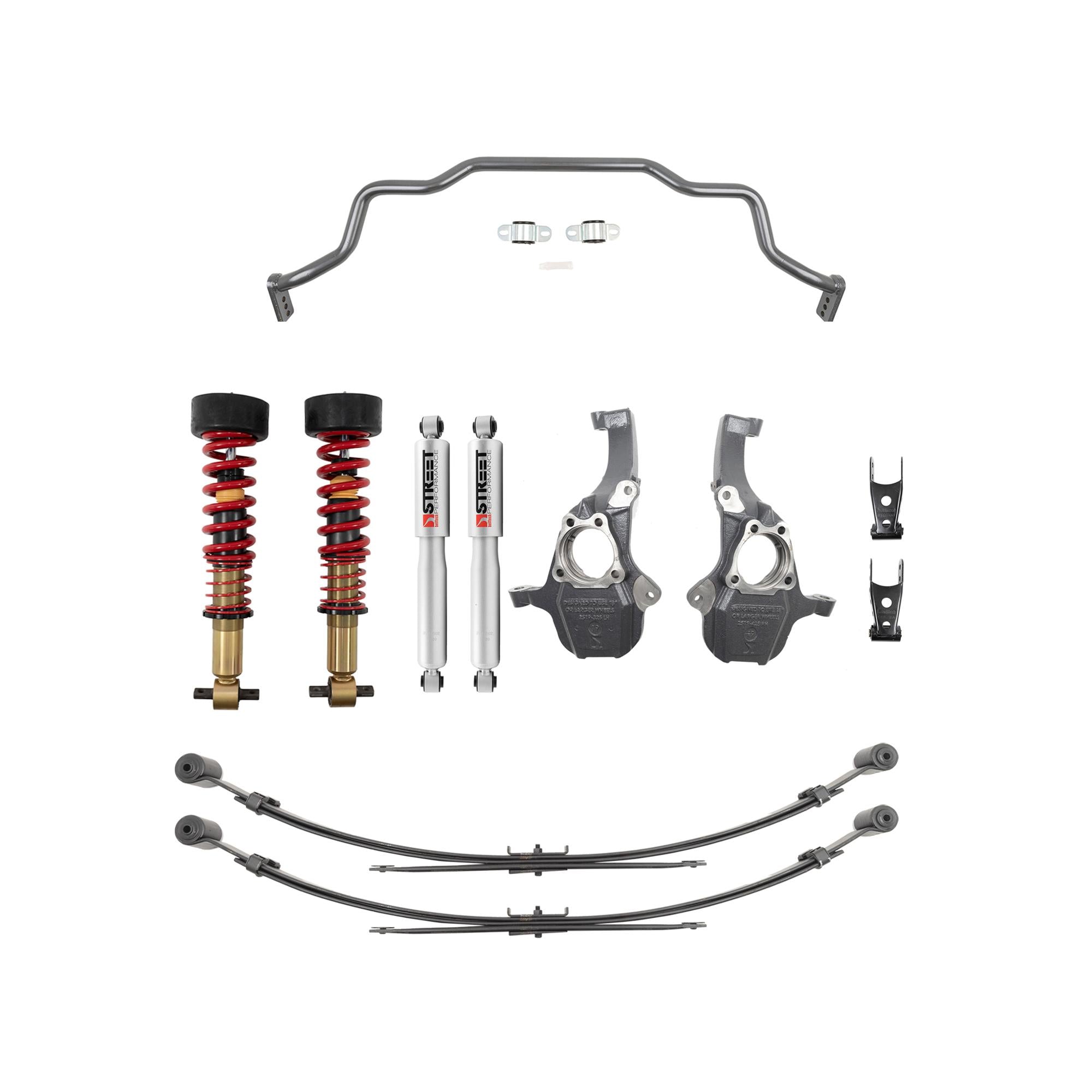 Belltech Complete Kit Inc. Height Adjustable Front Coilovers &Amp; Anti-Swaybar Set - 350345HK