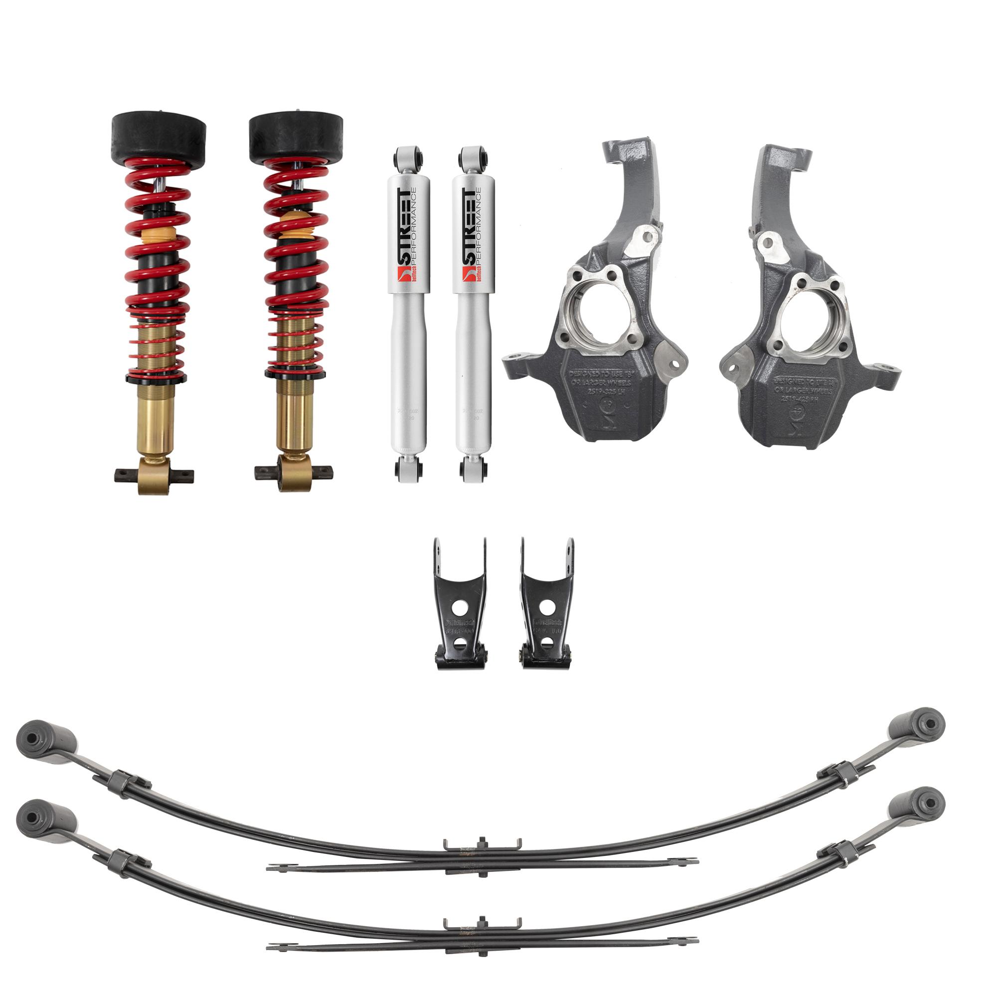 Belltech Complete Kit Inc. Front And Rear Height Adjustable Coilovers - 350345SPC