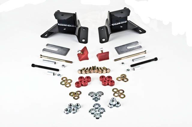 Belltech 3" Drop Leaf Spring Hanger Kit (Front Hanger) (1987-1996 F-150) - 6414