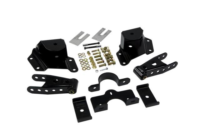 Belltech 4" Drop Leaf Spring Shackle &amp; Hanger Kit (Front Hanger/Rear Shackle) (1987-1996 F-150) - 6415