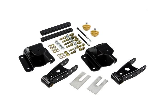 Belltech 4" Drop Leaf Spring Shackle &amp; Hanger Kit (Front Hanger/Rear Shackle) (1995-1999 Ram 1500) - 6584