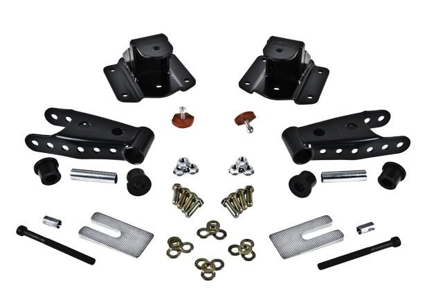 Belltech 4" Drop Leaf Spring Shackle &amp; Hanger Kit (Front Hanger/Rear Shackle) (1994-2000 Ram 2500) - 6594