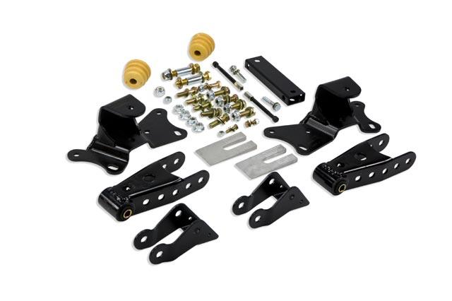 Belltech 4" Drop Leaf Spring Shackle &amp; Hanger Kit (Front Hanger/Rear Shackle) (1988-1998 GMC C2500,1988-1996 GMC C3500,1988-1996 C3500,1988-1998 C2500) - 6905