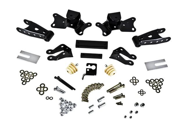 Belltech 4" Drop Leaf Spring Shackle &amp; Hanger Kit (Front Hanger/Rear Shackle) (1997-2000 C3500,1997-2000 C2500,1997-2000 GMC C2500,1997-2000 GMC C3500) - 6907