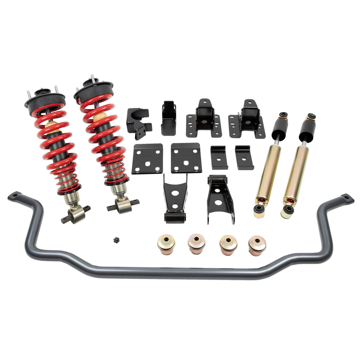 Belltech Complete Kit Inc. Damping/Height Adjustable Front Coilovers &amp; Front Sway Ba (2014-2018 Silverado 1500,2014-2018 GMC Sierra 1500) - 987HKP