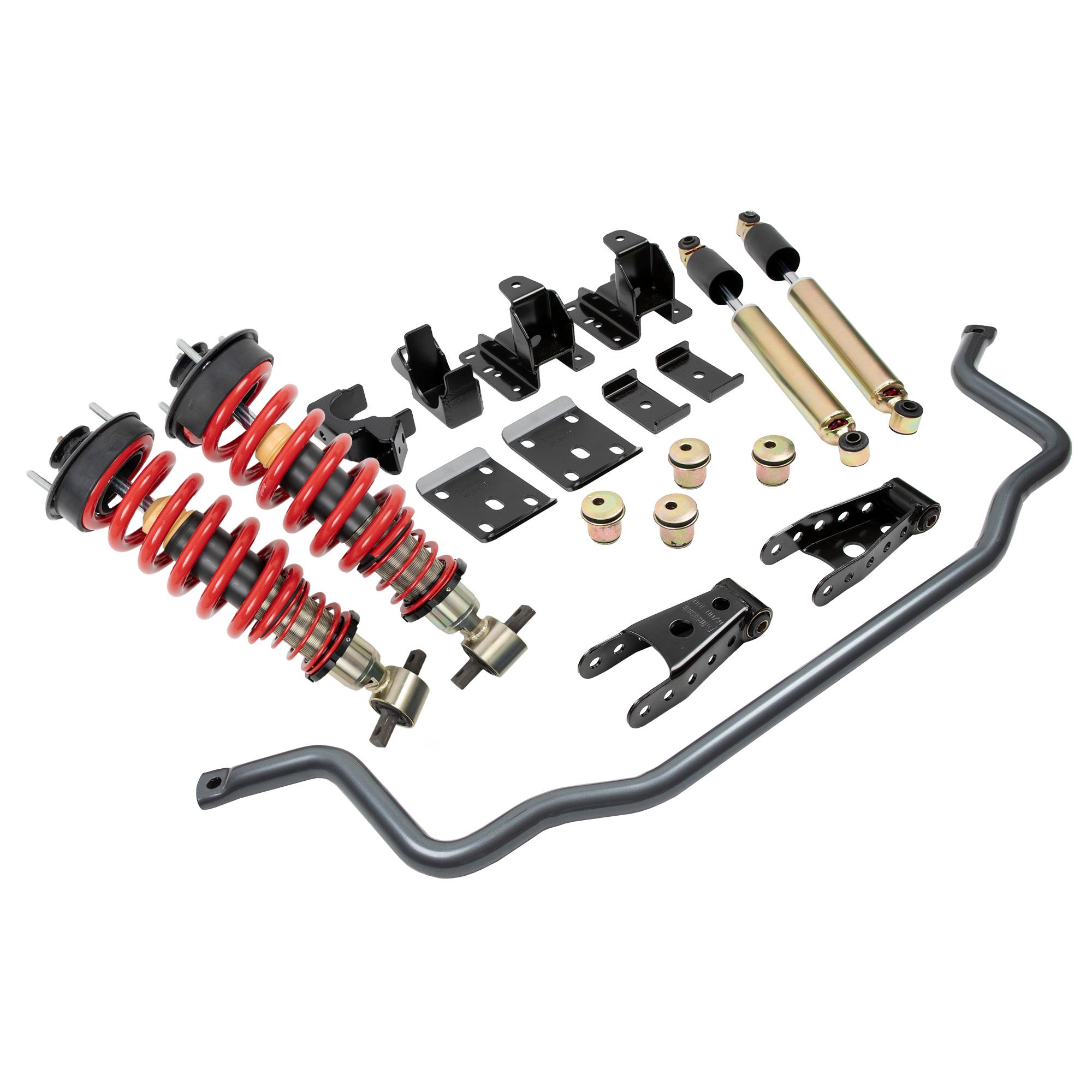 Belltech Complete Kit Inc. Damping/Height Adjustable Front Coilovers &amp; Front Sway Ba (2014-2018 Silverado 1500,2014-2018 GMC Sierra 1500) - 987HKP
