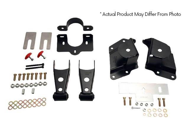 Belltech 4" Drop Leaf Spring Shackle &amp; Hanger Kit (Front Hanger/Rear Shackle) (1987-1996 F-150) - 6415