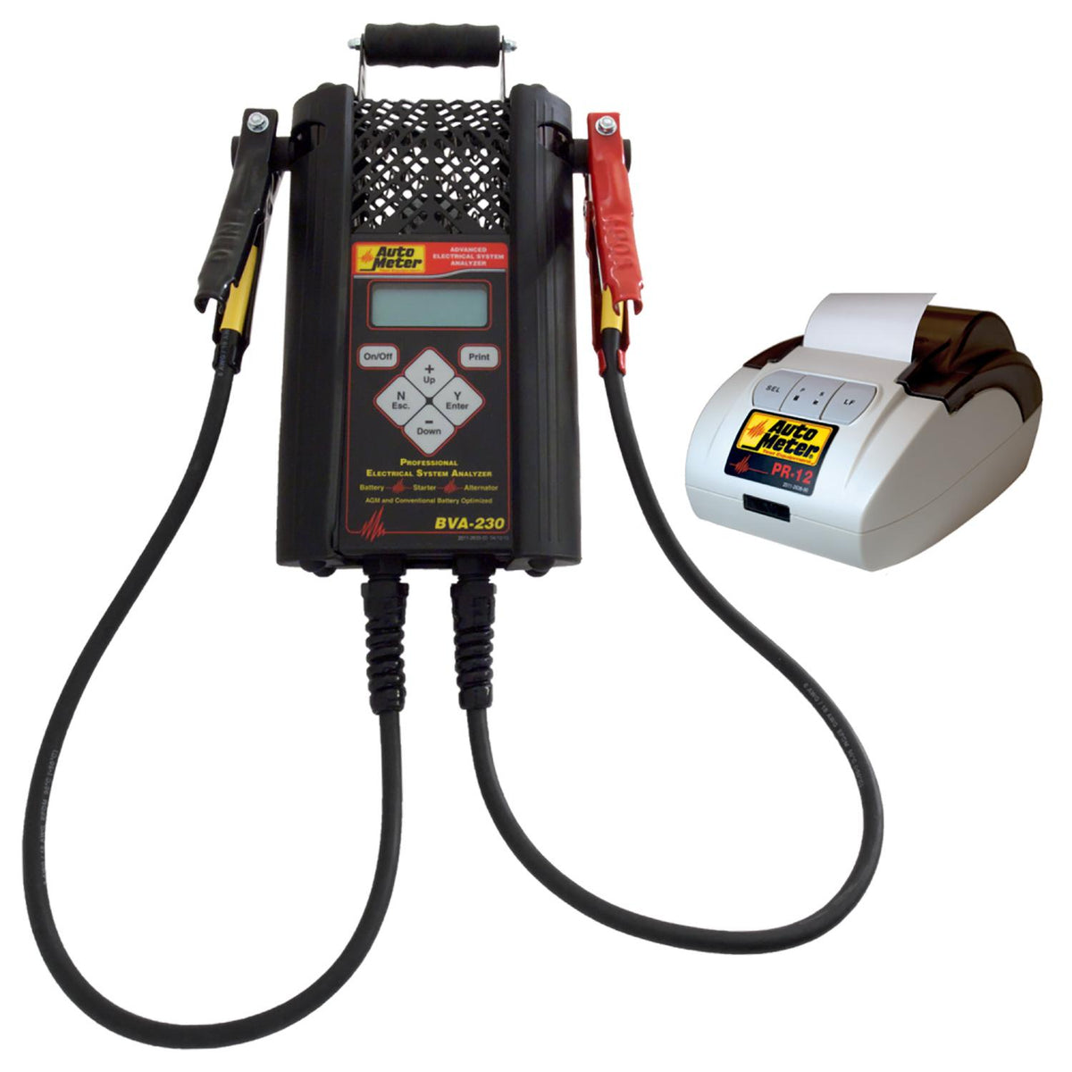 Auto Meter BVA-230 Professional Grade Intelligent Hand Held Electrical System Analyzer Kit W/PR-12 PRINTER - BVA-230PR