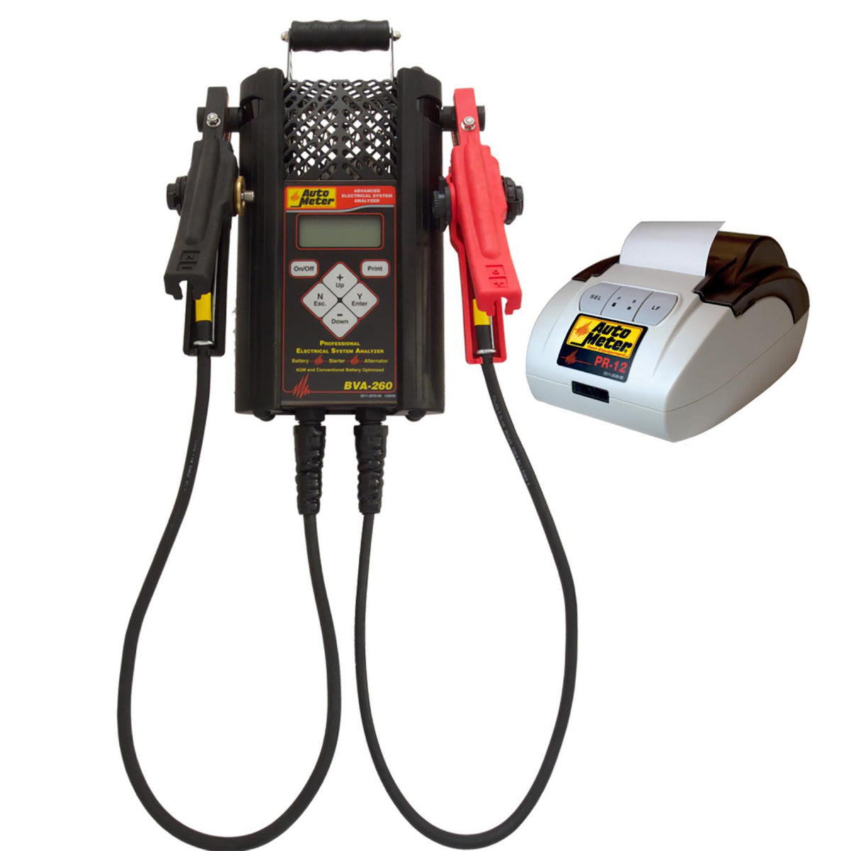 Auto Meter BVA-260 Professional Grade Intelligent Hand Held Electrical System Analyzer Kit W/PR-12 PRINTER - BVA-260PR