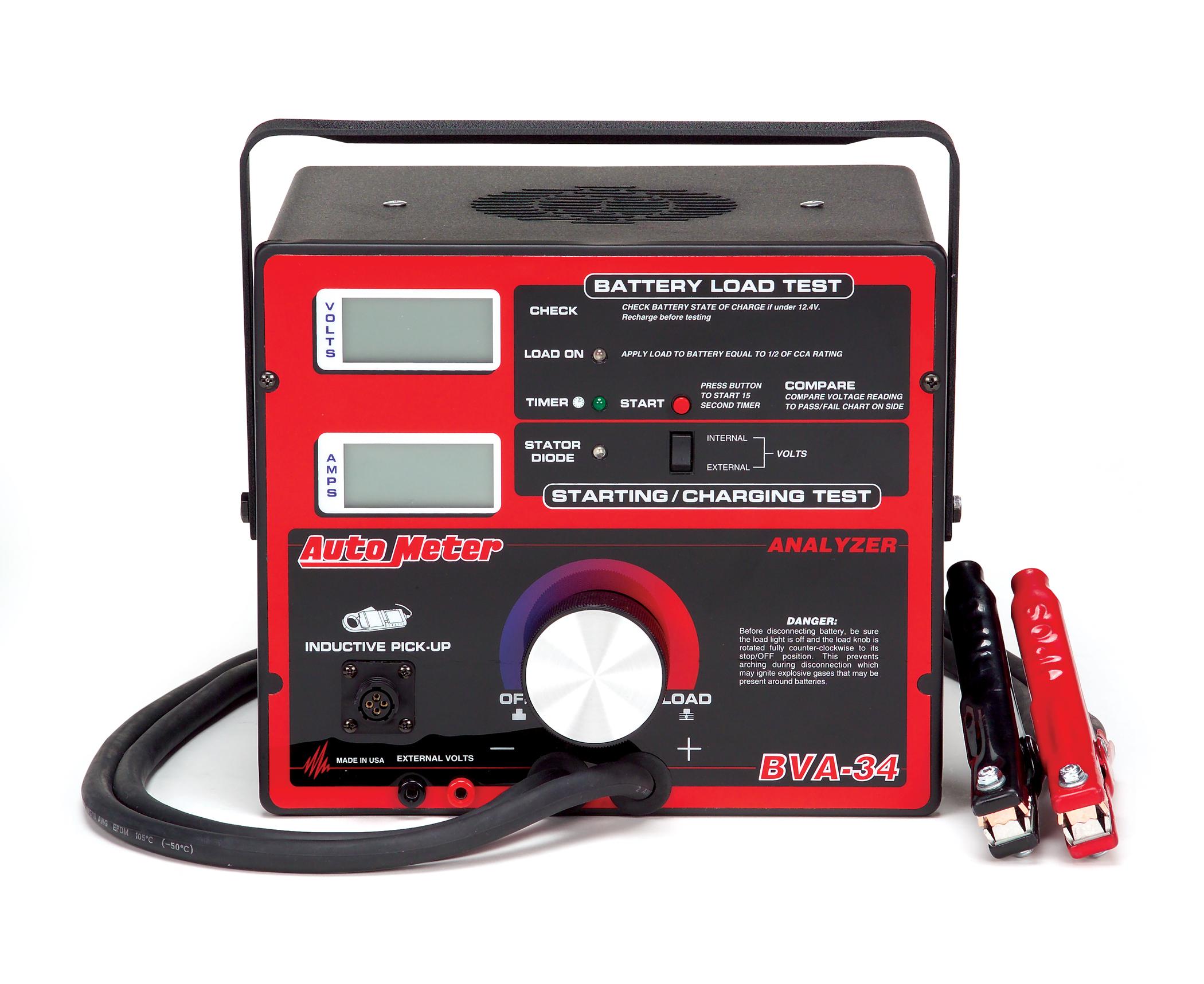 Auto Meter BVA-34; 800 Amp Variable Load Battery/Electrical System Tester - BVA-34