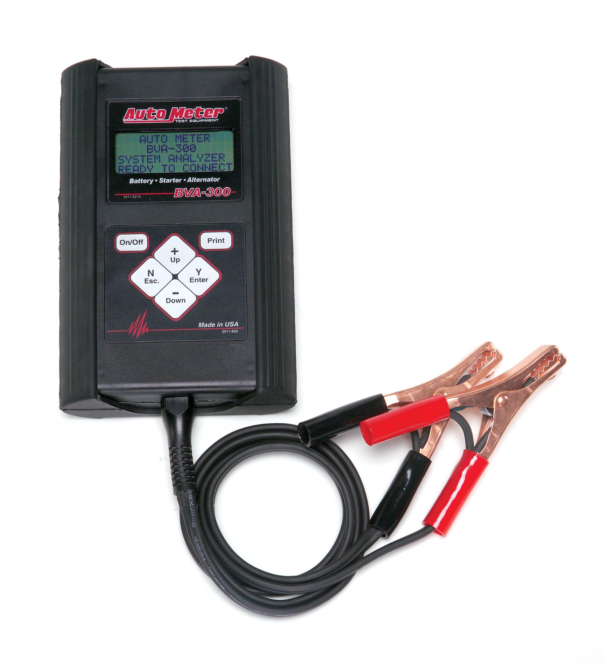 Auto Meter BVA-300; Intelligent Handheld Electrical System Analyzer For 6V & 12 Applications - BVA-300