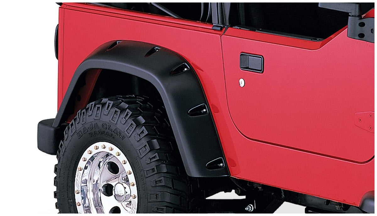 Bushwacker Fender Flares Pocket Style 2Pc Rear (1997-2006 Wrangler) - 10042-07