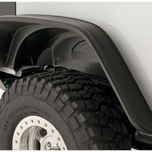 Bushwacker Fender Flares Flat Style 2Pc Rear (2007-2018 Wrangler, Wrangler JK) - 10052-07