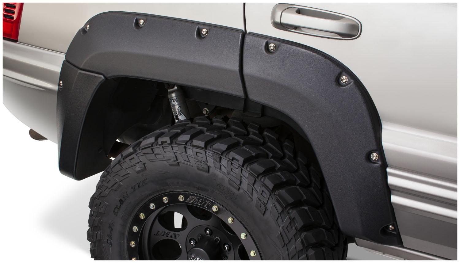 Bushwacker Fender Flares Cutout Style 2Pc Rear (1999-2004 Grand Cherokee) - 10072-07