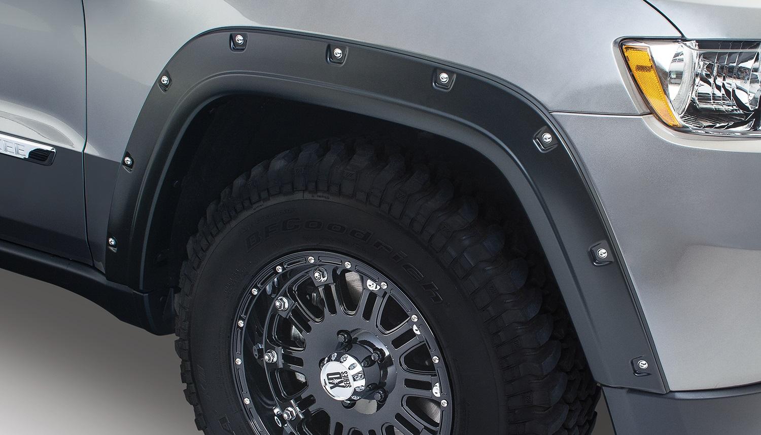Bushwacker Fender Flares Pocket Style 2Pc Front (2011-2016 Grand Cherokee) - 10075-02