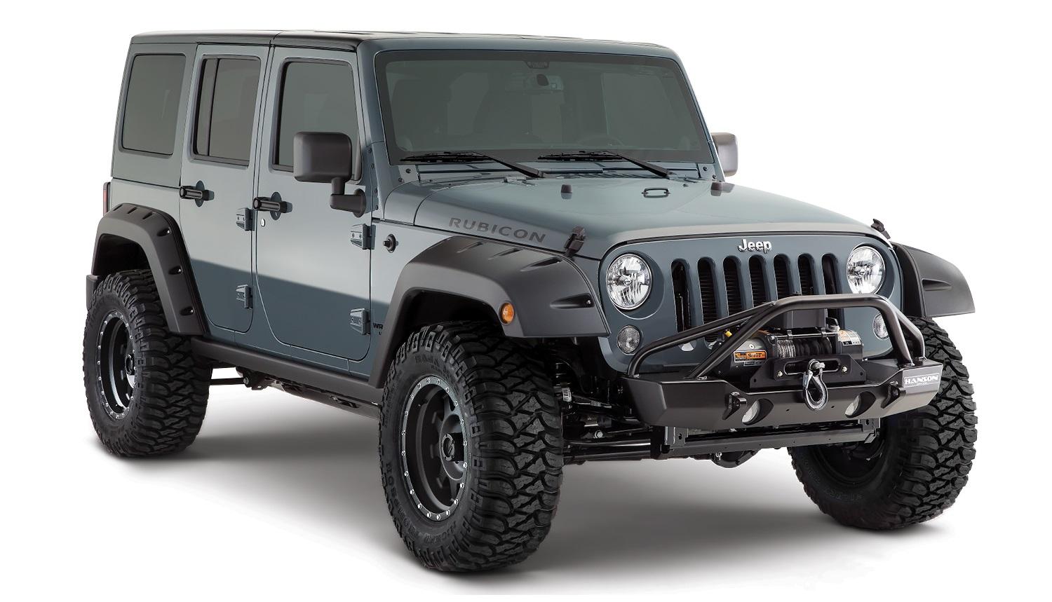 Bushwacker Fender Flares Pocket Style 2Pc Rear (2007-2018 Wrangler, Wrangler JK) - 10080-02