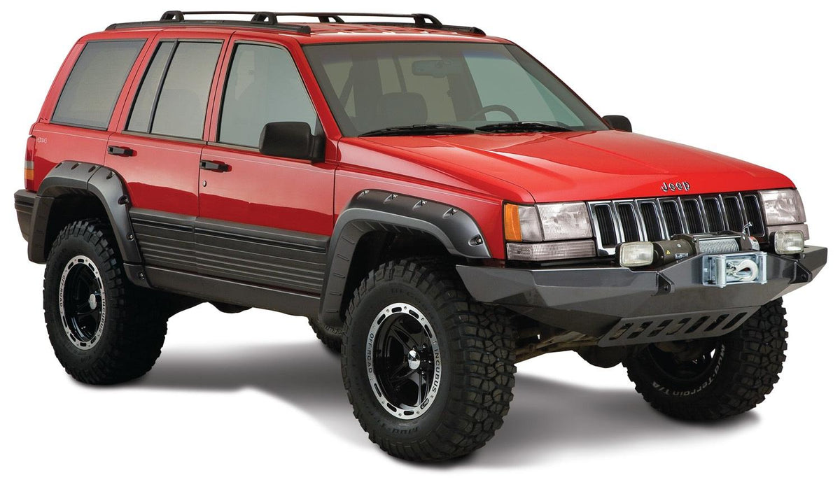 Bushwacker Fender Flares Cutout Style 4Pc (1993-1998 Grand Cherokee) - 10916-07