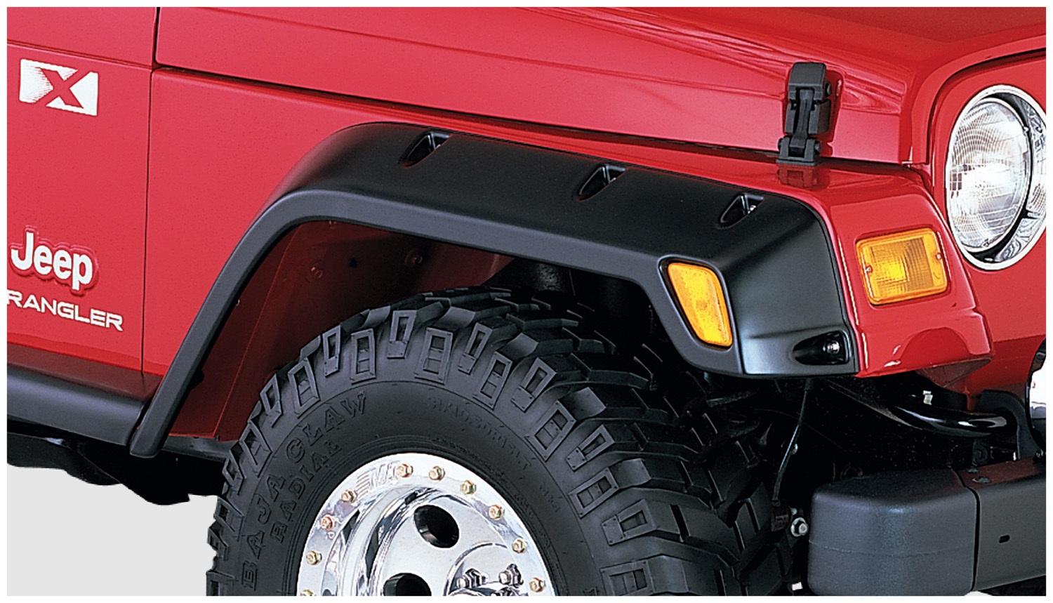 Bushwacker Fender Flares Pocket Style 4Pc (1997-2006 Wrangler) - 10917-07