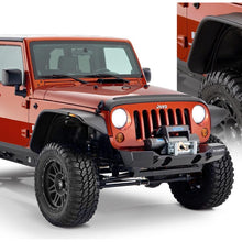Bushwacker Fender Flares Flat Style 4Pc (2007-2018 Wrangler, Wrangler JK) - 10918-07