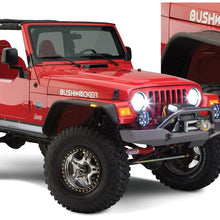 Bushwacker Fender Flares Flat Style 4Pc (1997-2006 Wrangler) - 10920-07