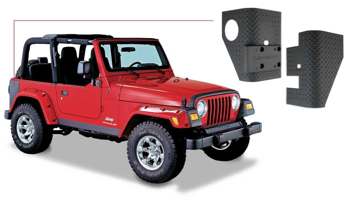 Bushwacker Trail Armor Rear Corner (1997-2006 Wrangler) - 14001